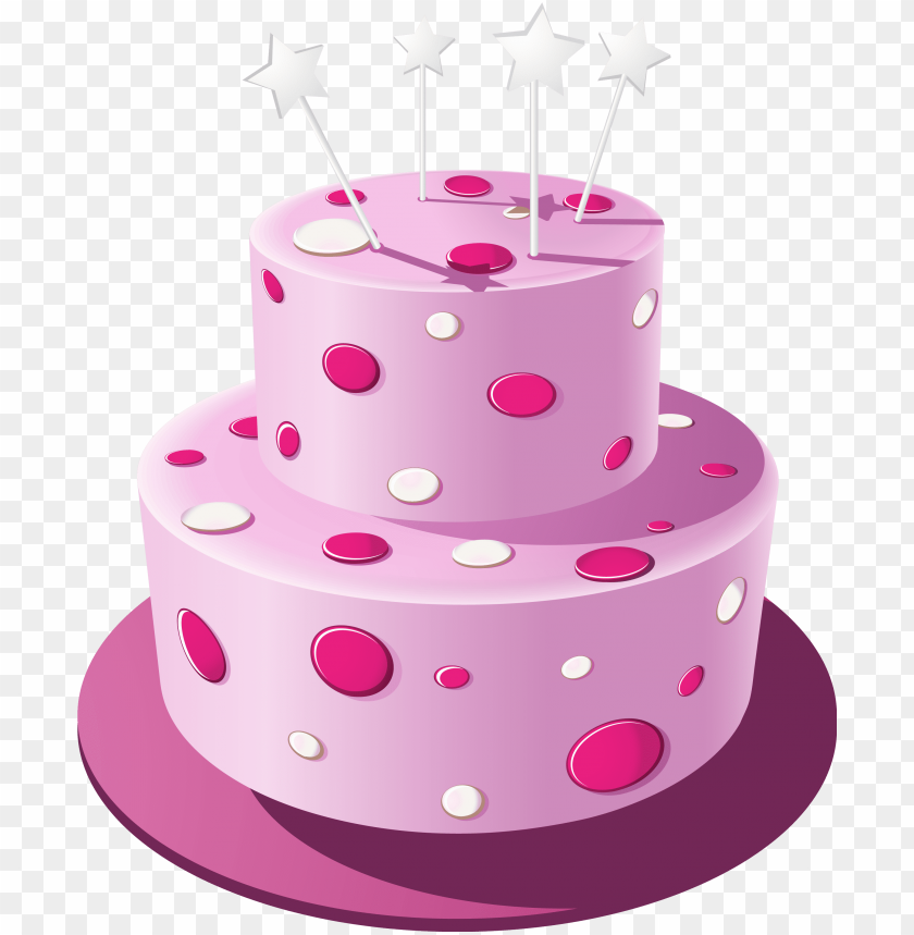 Polka Dot Cake with Sparklers