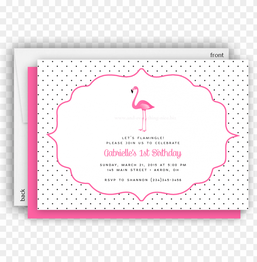 ink flamingo ii party invitation • baby shower birthday - greater flamingo PNG image with transparent background@toppng.com