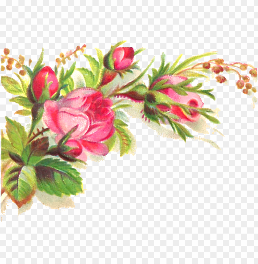 flower corner clipart