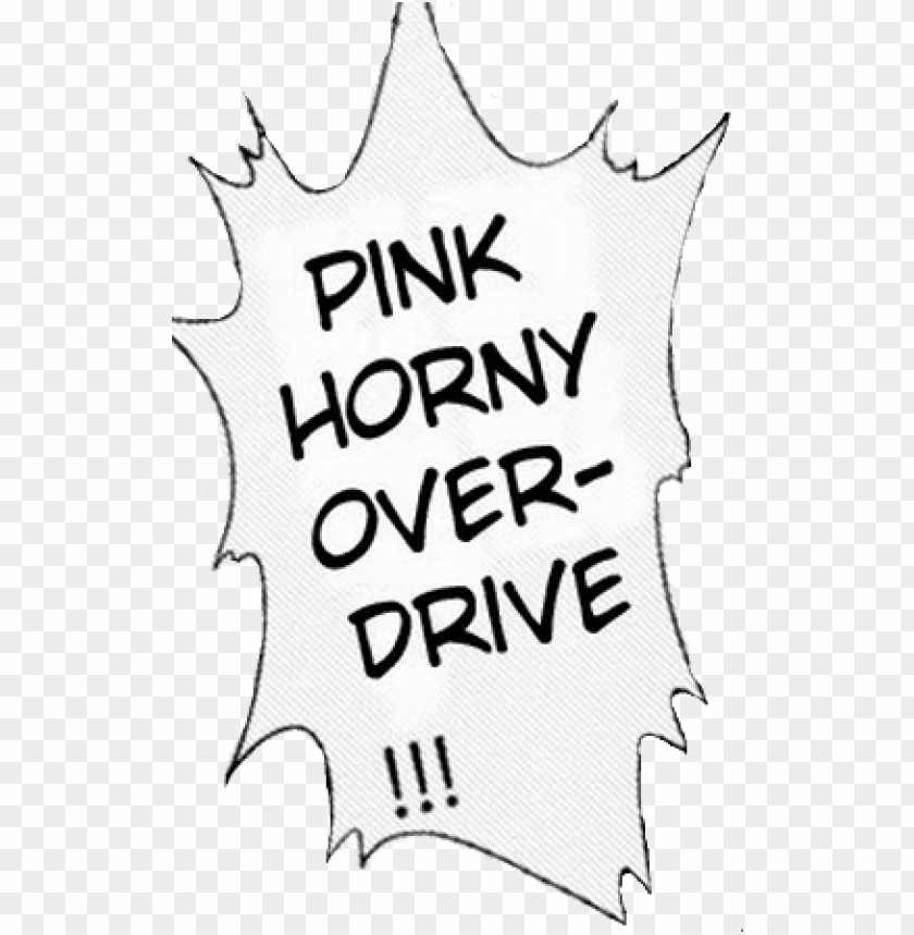 Ink Horny Over Drive Text Black And White Font - Jojos Bizarre Adventure Text PNG Transparent With Clear Background ID 220669