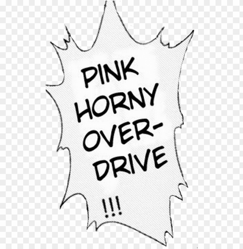 ink horny over drive text black and white font jojos bizarre adventure text PNG transparent with Clear Background ID 220669