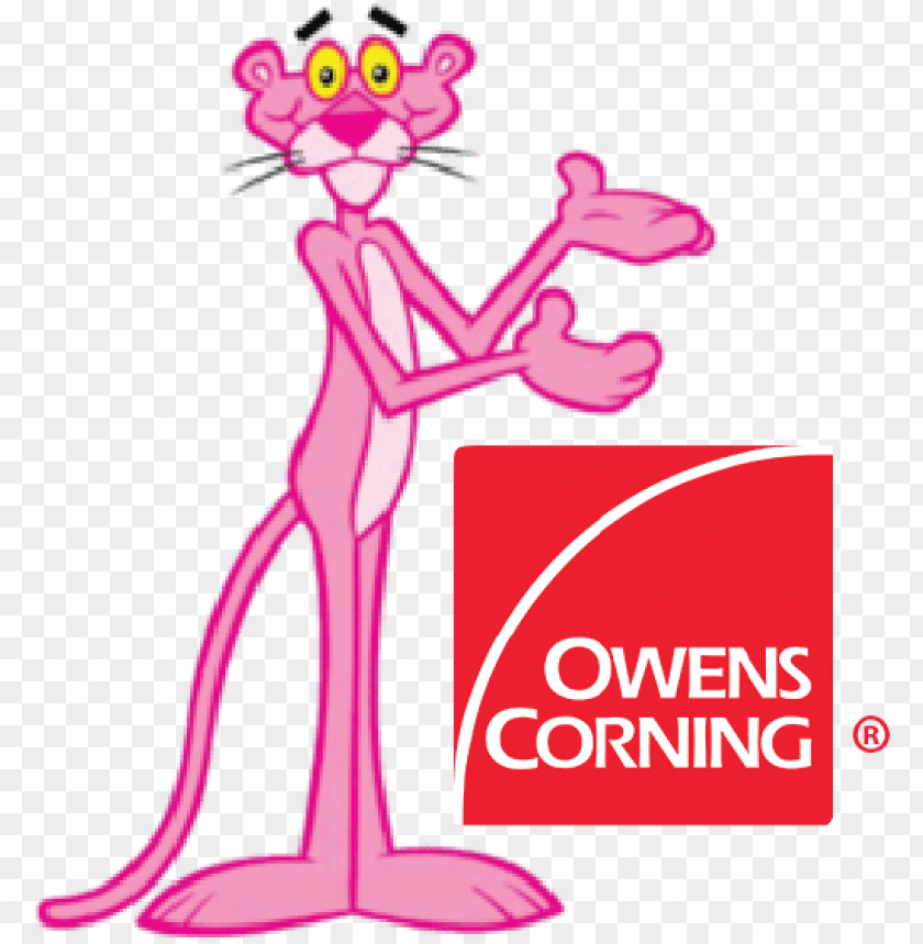 ink panther owens corning roof shingles insulation owens corning pink panther PNG transparent with Clear Background ID 185067