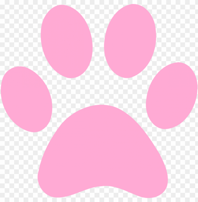 Free Download HD PNG Ink Panther Paw Pink Dog Paw Print PNG Image 