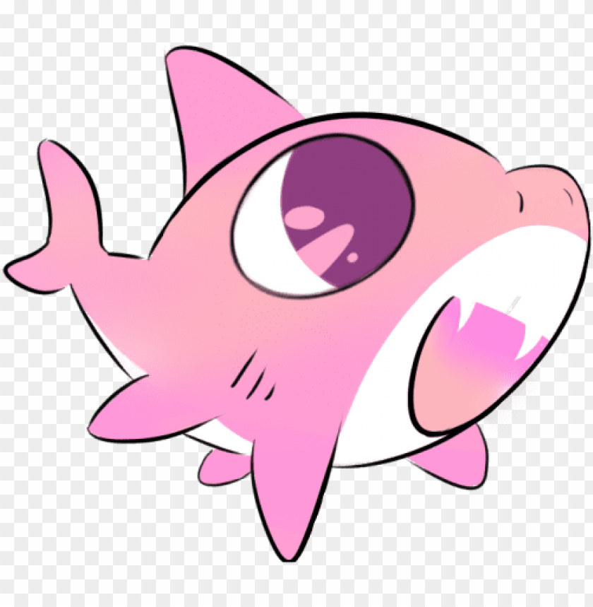 ink shark cute adorable freetoedit cute pink shark PNG transparent with Clear Background ID 197716