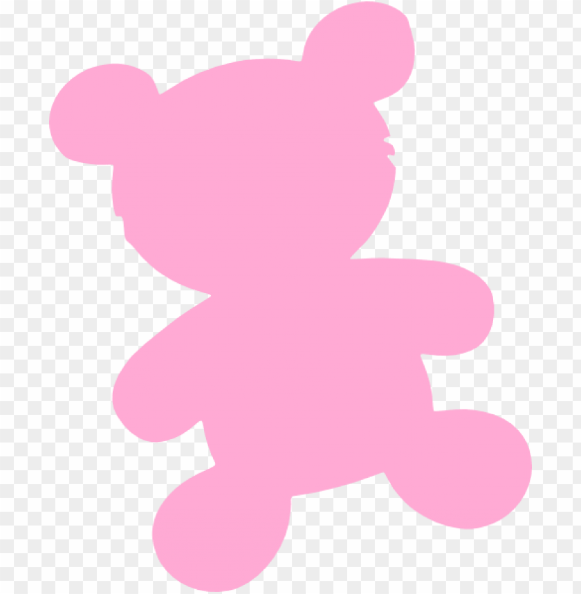 Ink Teddy Clip Art At Clker - Pink Teddy Bear Vector PNG Transparent With Clear Background ID 225286