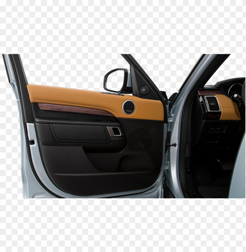 Inside Of Drivers Side Open Door Window Open - Car PNG Transparent Background