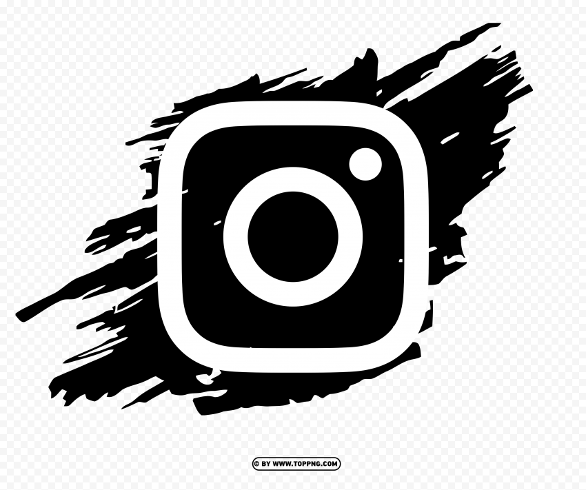 Instagram black and white logo in brush style PNG, Instagram icon,
Social media logo,
Instagram logo transparent,
Social media icon,
Black Instagram logo,
Instagram icon png