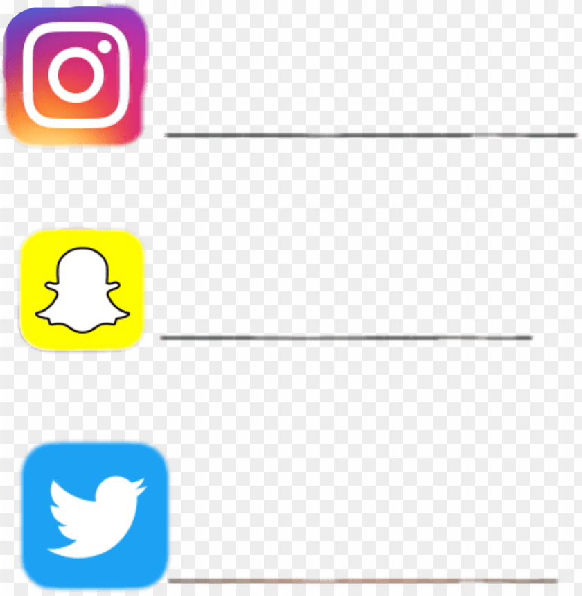 Facebook Twitter Instagram Logo Snapchat PNG Transparent With