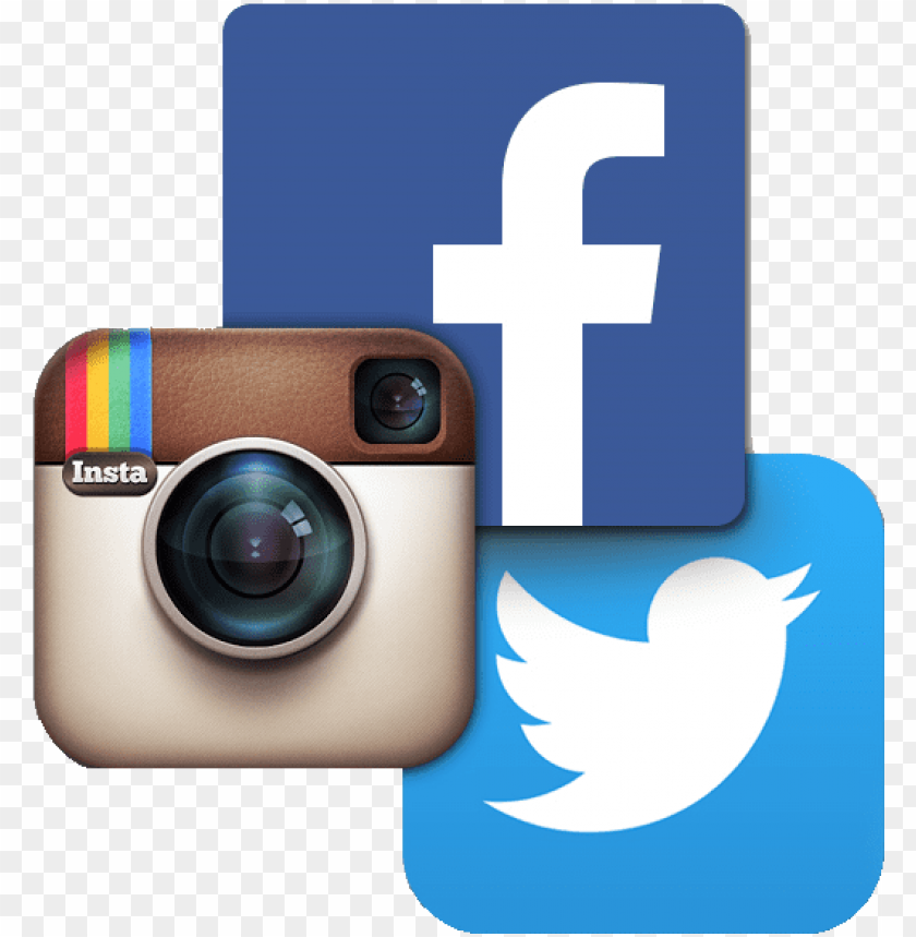 Instagram Facebook And Twitter Icons Png Image With Transparent Background Toppng