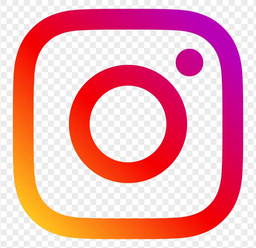 Instagram Icon With Gradient PNG Transparent Background