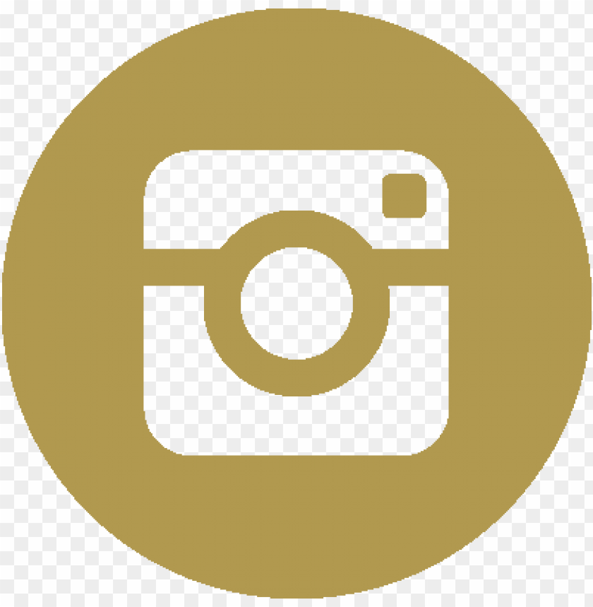 Instagram Logo Gold Vector PNG Transparent Background