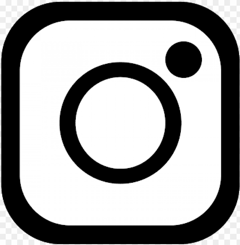 Instagram Logo Black And White Transparent Background