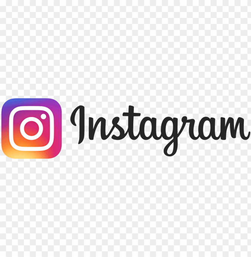 Instagram Logo With Words Png Image With Transparent Background Toppng