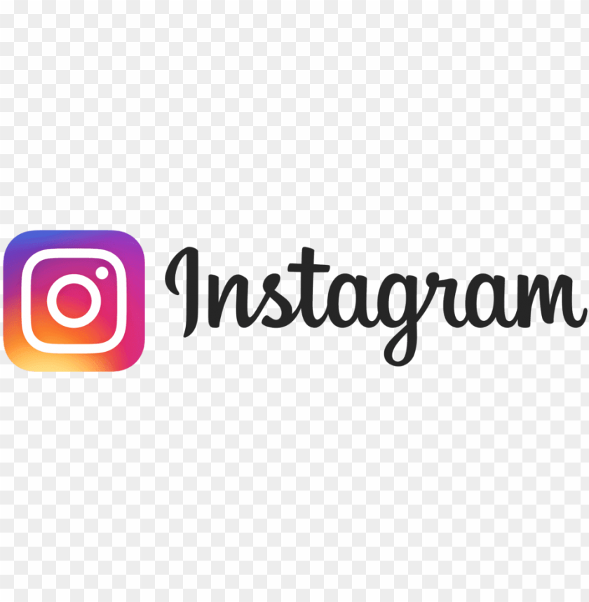 instagram logo with words PNG image with transparent background | TOPpng