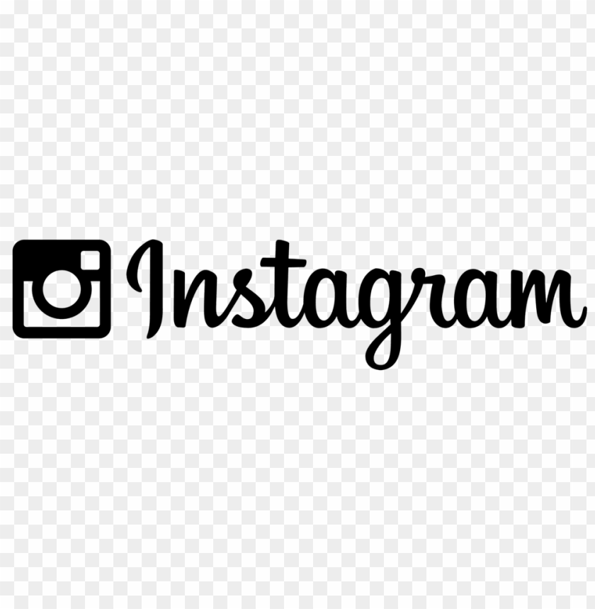Instagram Text PNG Image With Transparent Background TOPpng