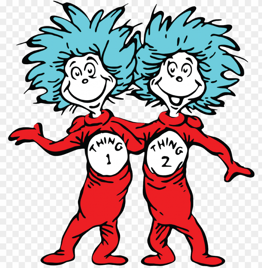 free PNG interested in joining the ls musical this year want - dr seuss thing 1 and thing 2 PNG image with transparent background PNG images transparent