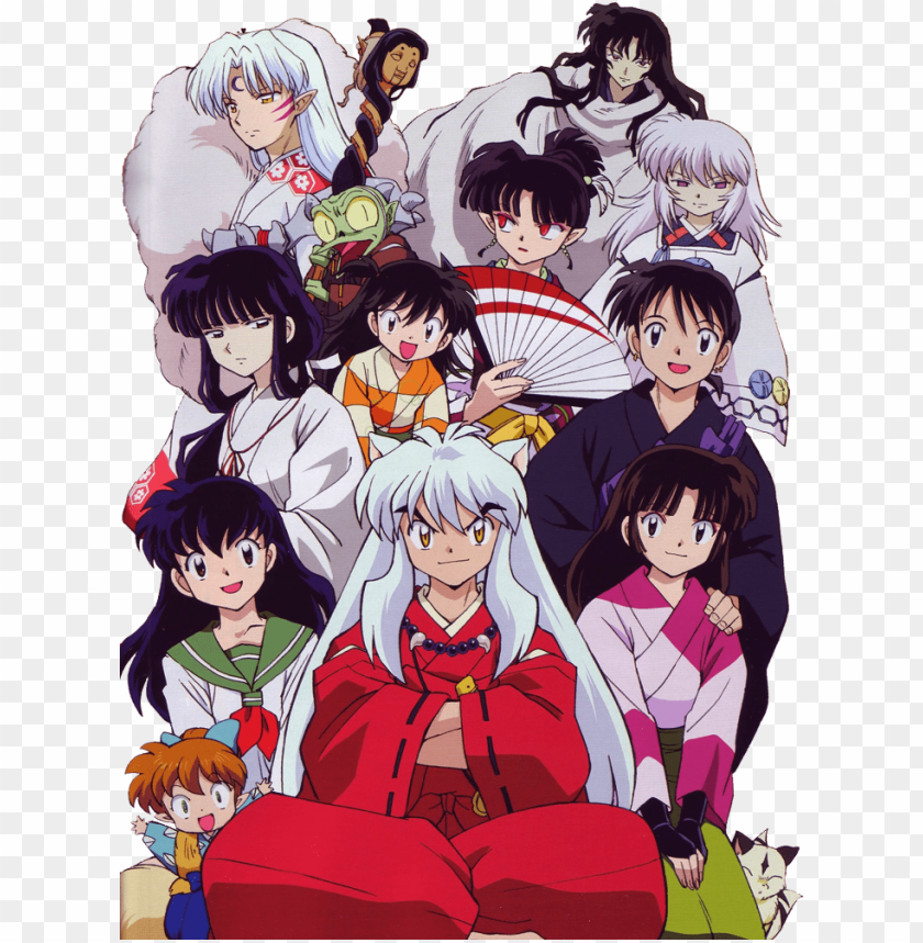 inuyasha kagome shippo sango miroku kirara kikyo inuyasha anime PNG transparent with Clear Background ID 251283