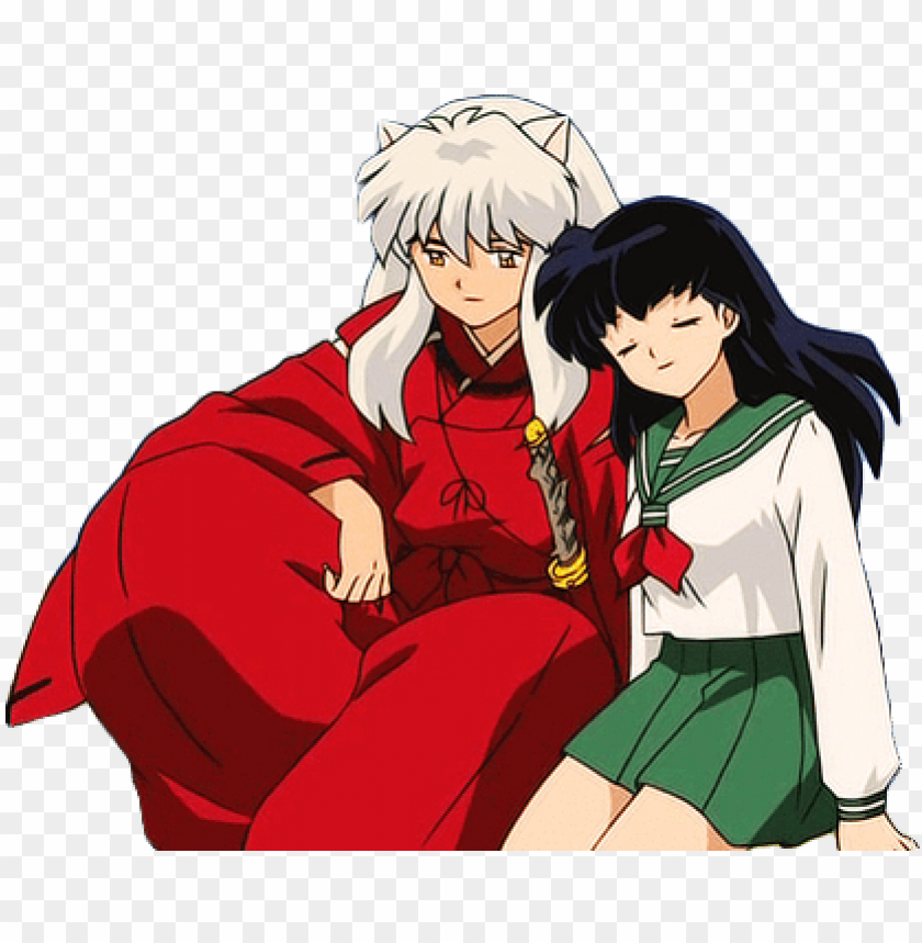 Inuyasha Png Free Download Inuyasha And Kagome Png Image With Transparent Background Toppng