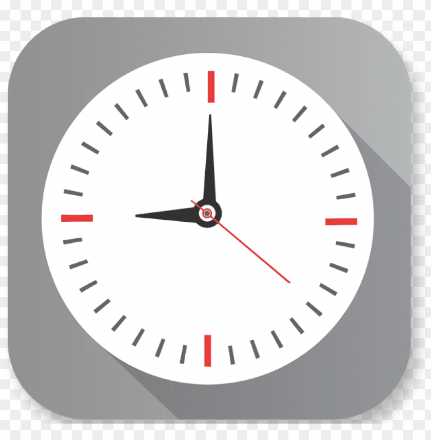 ios clock icon PNG transparent with Clear Background ID 71287