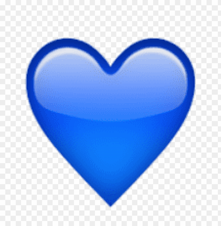 ios, emoji, blue, heart