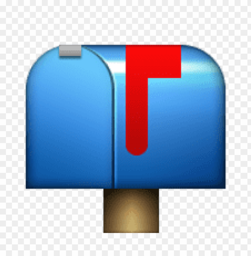 ios, emoji, closed, mailbox, with, raised, flag