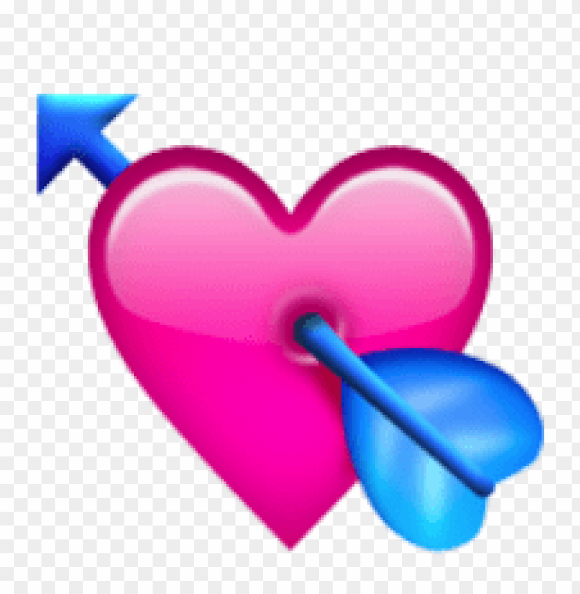 ios, emoji, heart, with, arrow
