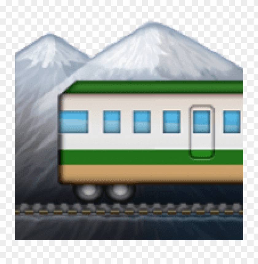ios, emoji, mountain, railway