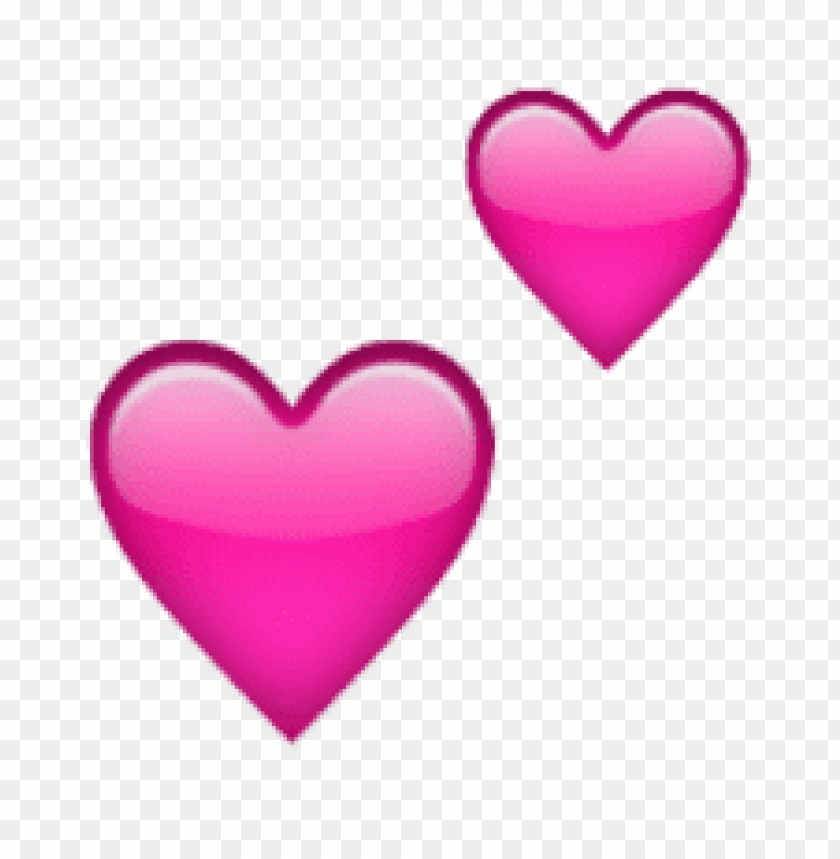 ios, emoji, two, hearts