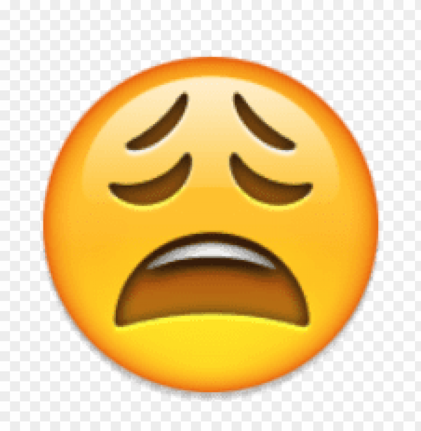 ios emoji weary face clipart png photo - 35531