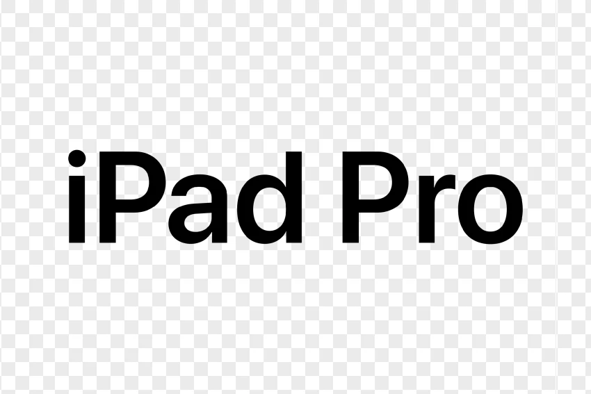 Ipad Pro Logo Apple Premium Tablet Design PNG Transparent Background