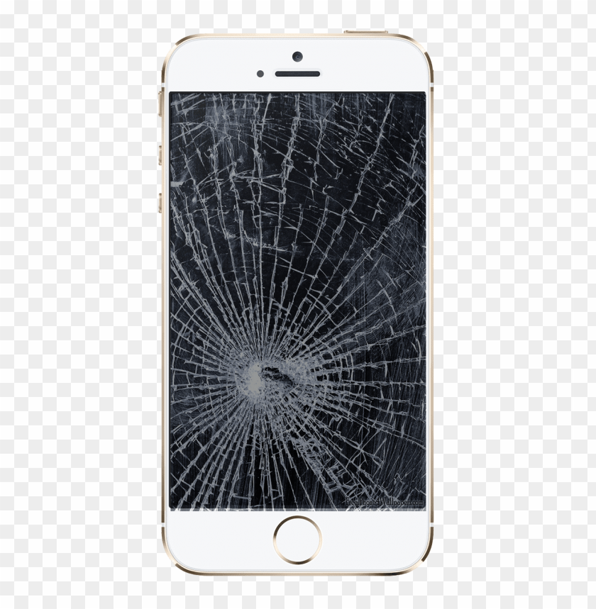 Clear iphone broken screen PNG Image Background ID 70503