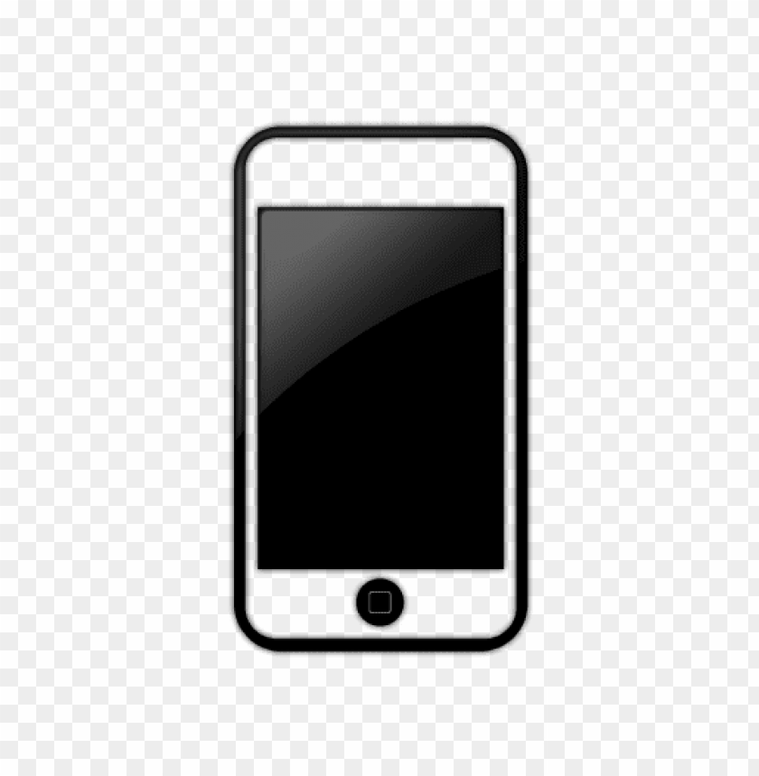 Transparent Background PNG of iphone png black and white s - Image ID 38810