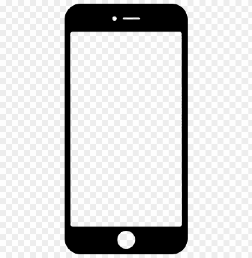 Transparent Background PNG of iphone png black and white s - Image ID 38808