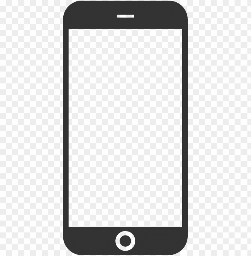 Transparent Background PNG of iphone png black and white s - Image ID 39304