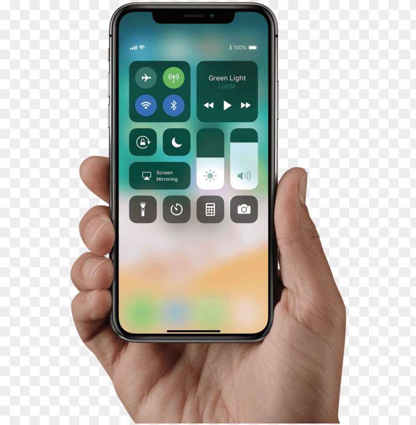 iphone x in hand PNG transparent with Clear Background ID 77375