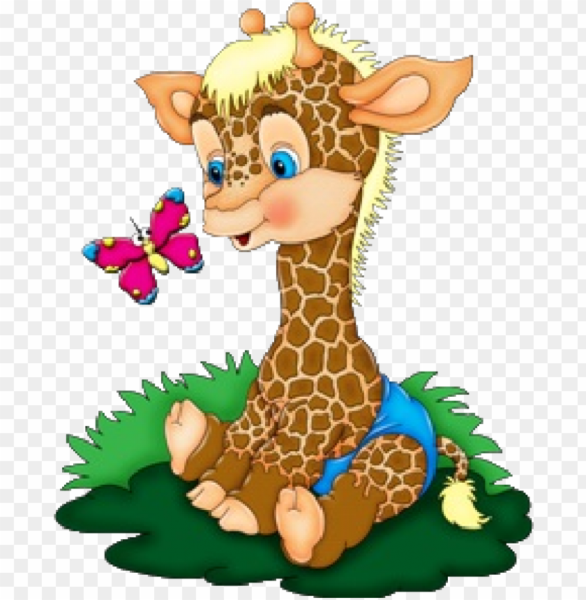 iraffe clipart baby animal - cartoon baby giraffe art PNG image with  transparent background | TOPpng