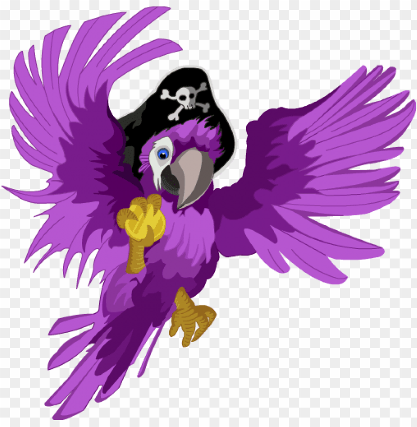 irate parrot transparent png purple pirate parrot PNG transparent with Clear Background ID 265347