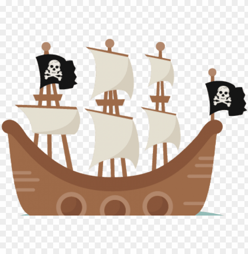 Irate Ship Clipart - Cute Pirate Ship Clipart PNG Transparent With Clear Background ID 228467