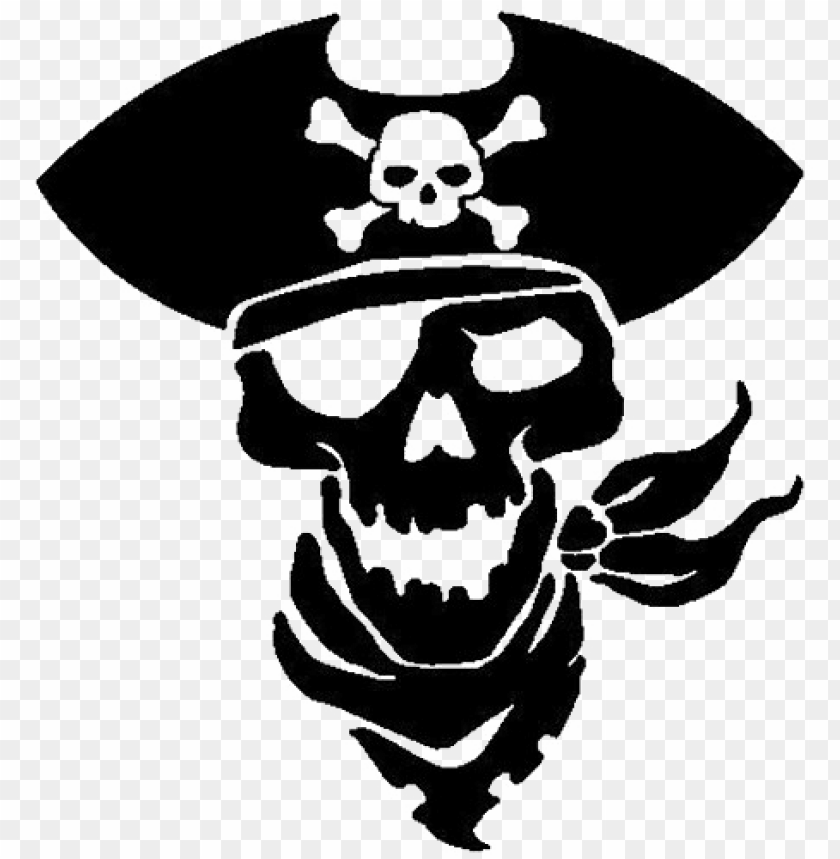 Irate Skull Png Background Image Pirate Decal Png Image With