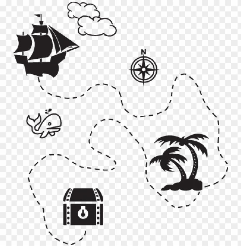 irate treasure map wall decal treasure ma PNG transparent with Clear Background ID 198771