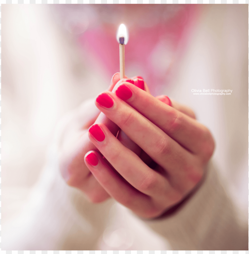 Irl Holding Matchstick In Her Hands عکس نوشته تولدم مبارک PNG Image With Transparent Background