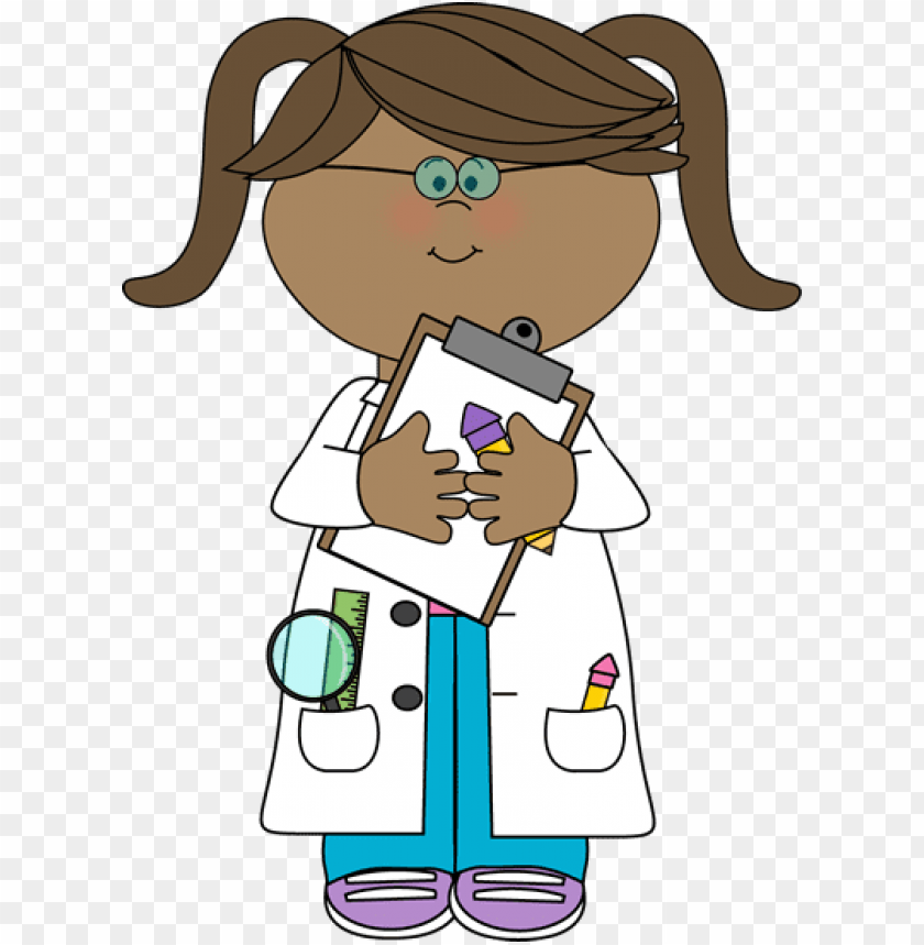 Download irl scientist with clipboard - kid scientist clipart png - Free  PNG Images | TOPpng
