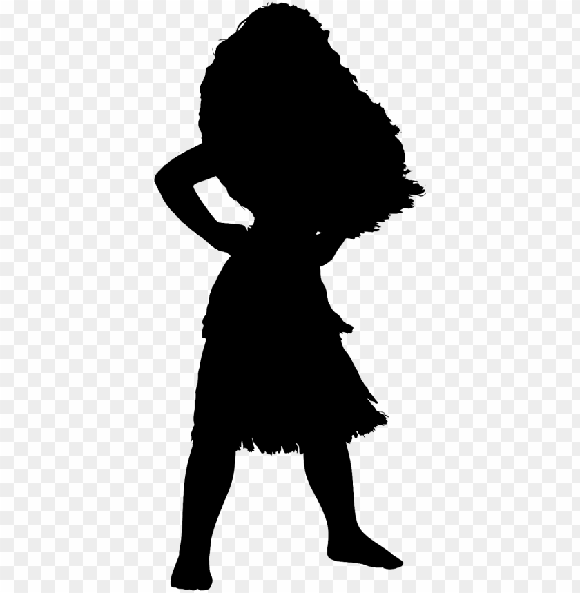 Irl Silhouette Disney Princess Moana Silhouette PNG Image With Transparent Background