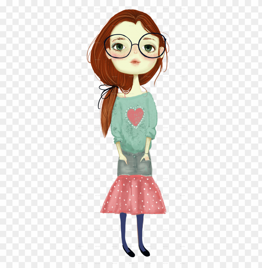irls/1 girls/2 girls/3 - brown hair girl cartoon PNG image with transparent  background | TOPpng