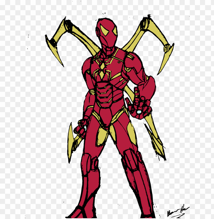 Iron Spider Coloring Pages - Iron Spider Colouring Pages PNG Transparent With Clear Background ID 216373