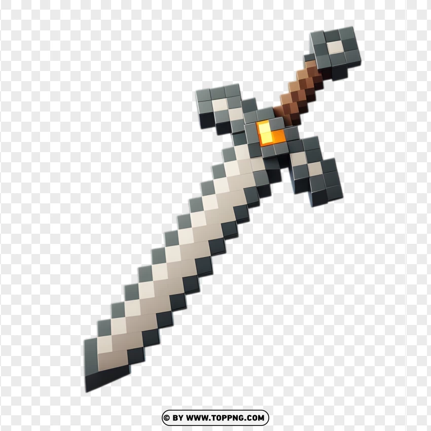 iron sword minecraft Png photo download