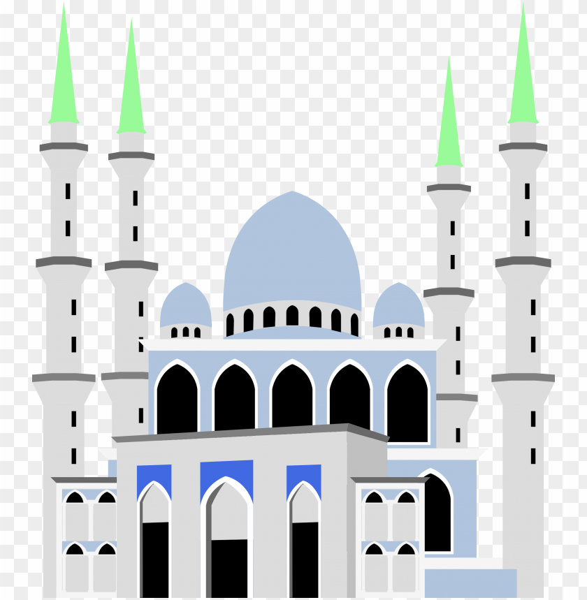 islamic mosque masjid islam vector illustration PNG image with transparent background@toppng.com