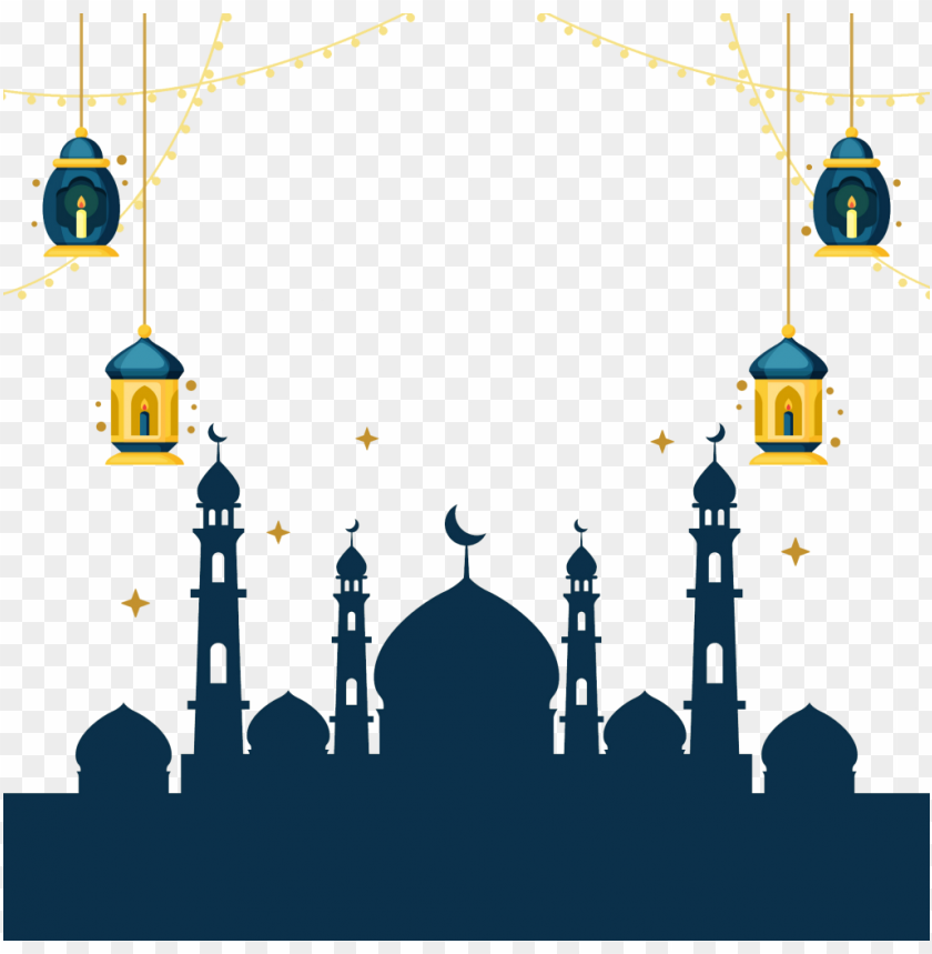 Islamic  Mosque Vector Ramadan Lanterns PNG Image With Transparent Background