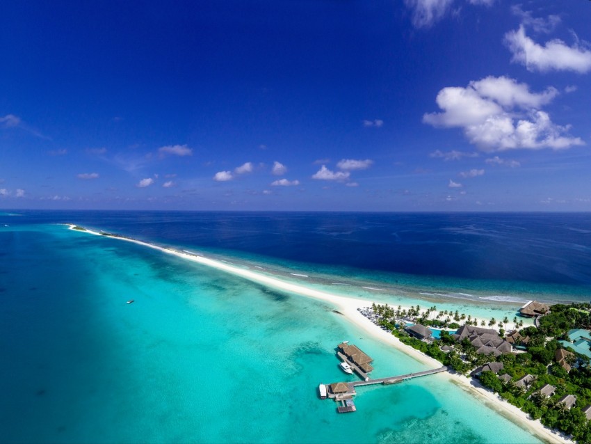 island, ocean, aerial view, tropics, vacation, paradise