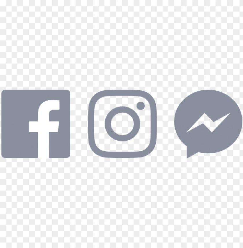 it should be used at equal size to neighboring icons - fb twitter instagram  logo PNG image with transparent background | TOPpng
